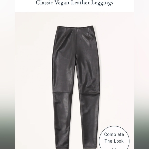 Abercrombie & Fitch Pants - Abercrombie Classic Vegan Leather Leggings